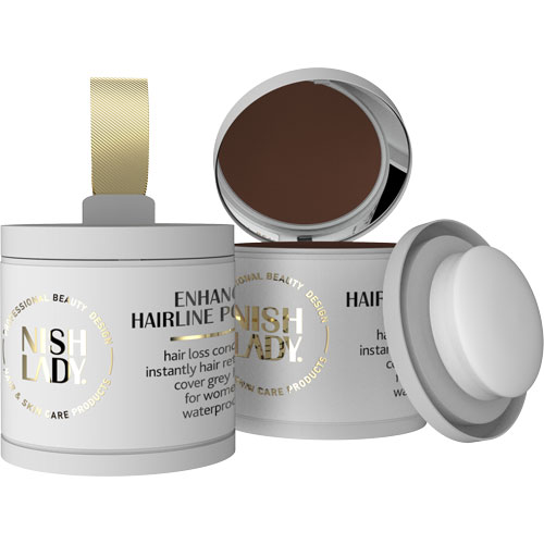 Nishlady - Enhance Hairline Powder 10g - Dark Brown
