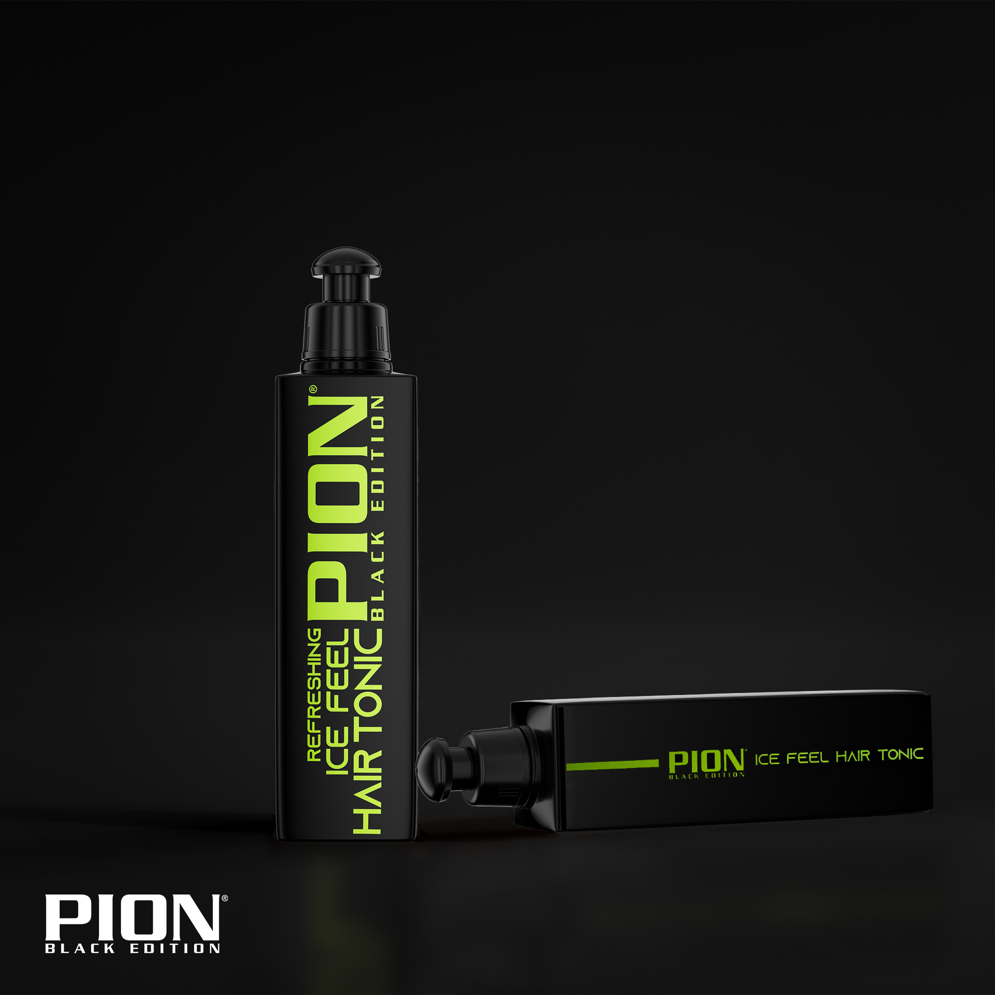 PION BLACK EDITION Refreshing Ice Feel 245ml - Hair Tonic