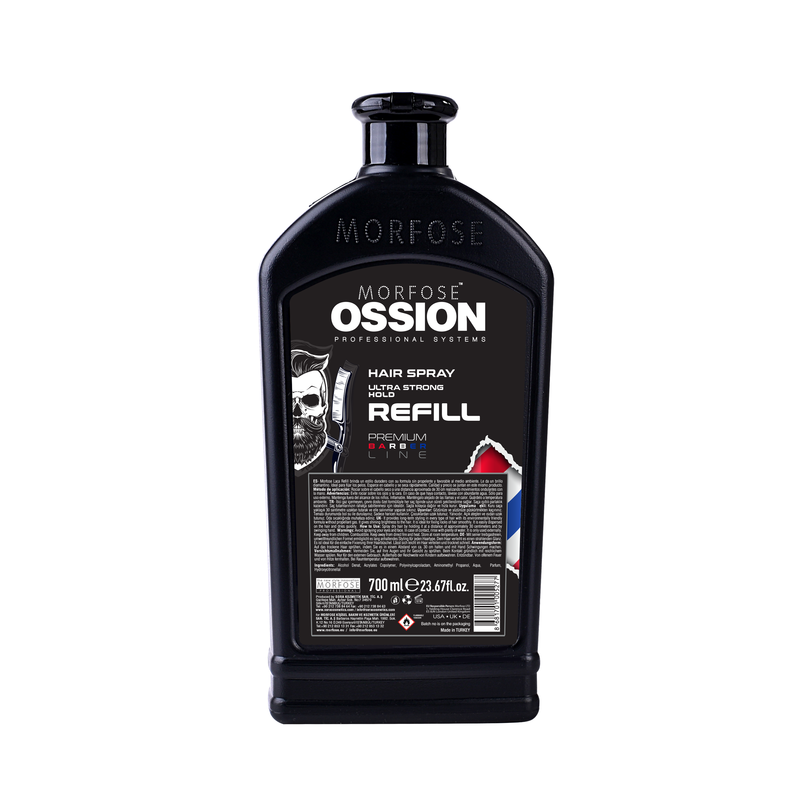 Morfose Ossion Hair Spray Refill Ultra Stong 700ml