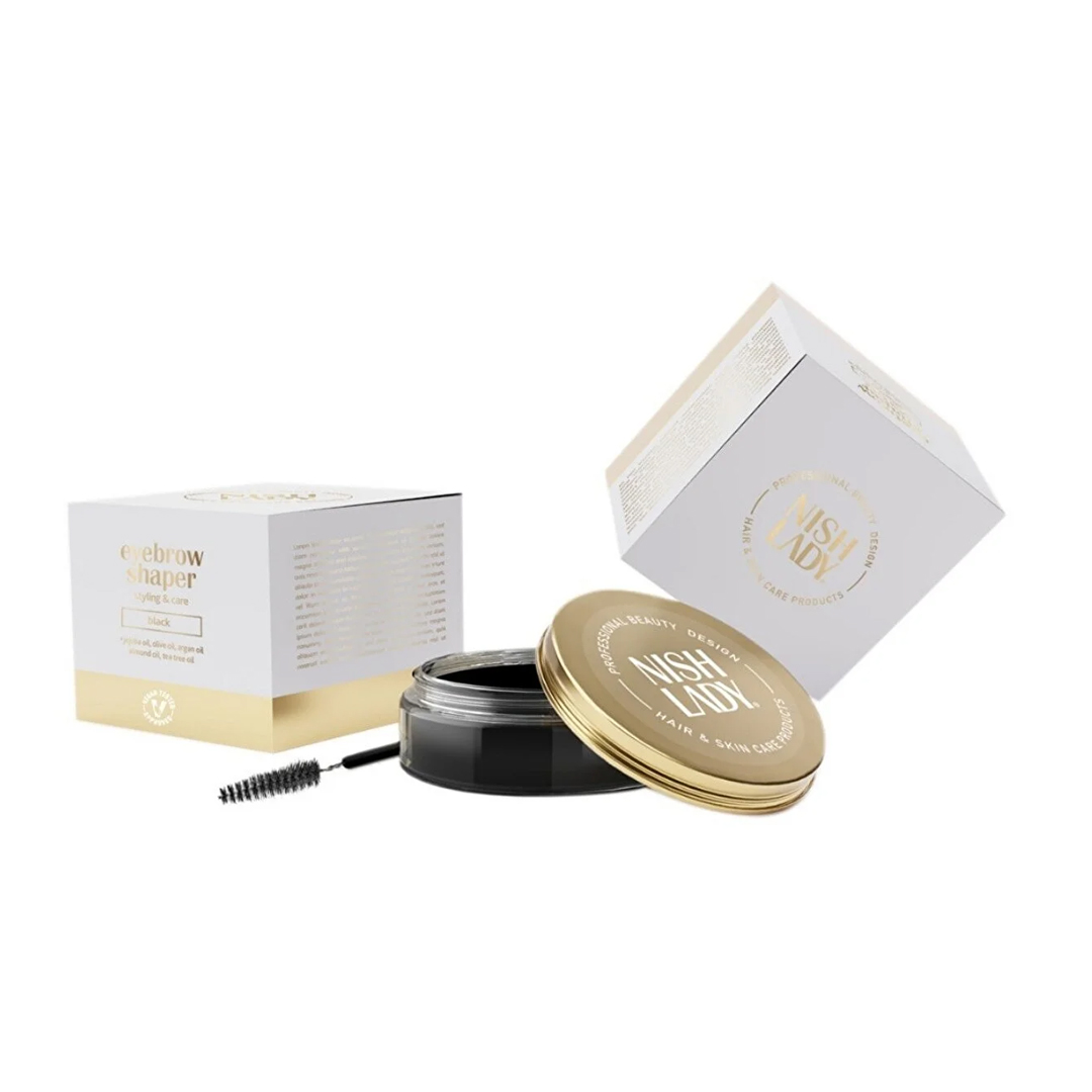 Nishlady - Eyebrow Shaper Black 50ml