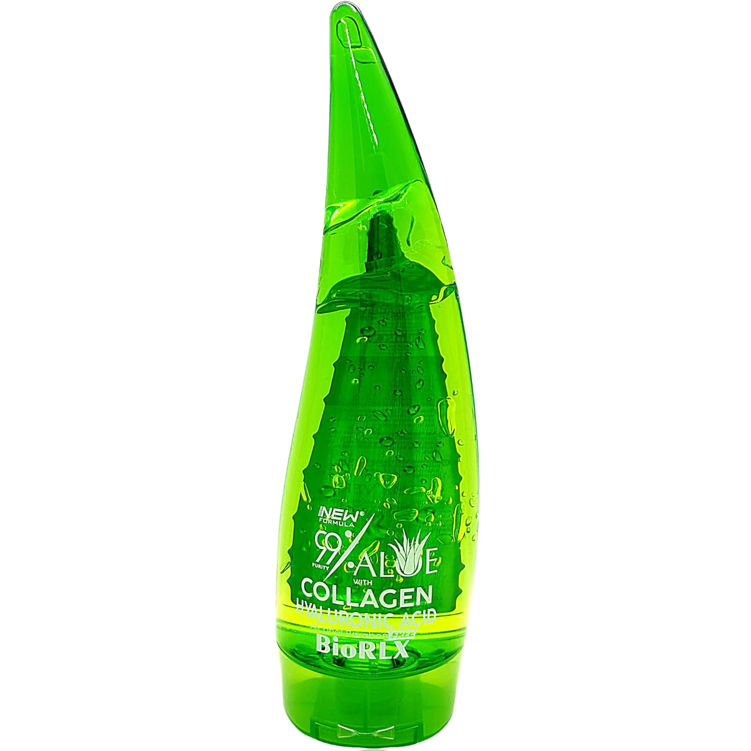 BioRLX 99% Reines Aloe Vera Gel mit Kollagen und Hyaluronsäure 250 ml