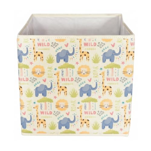 Elephant Baskili Kapaksiz Kutu 30x30x30