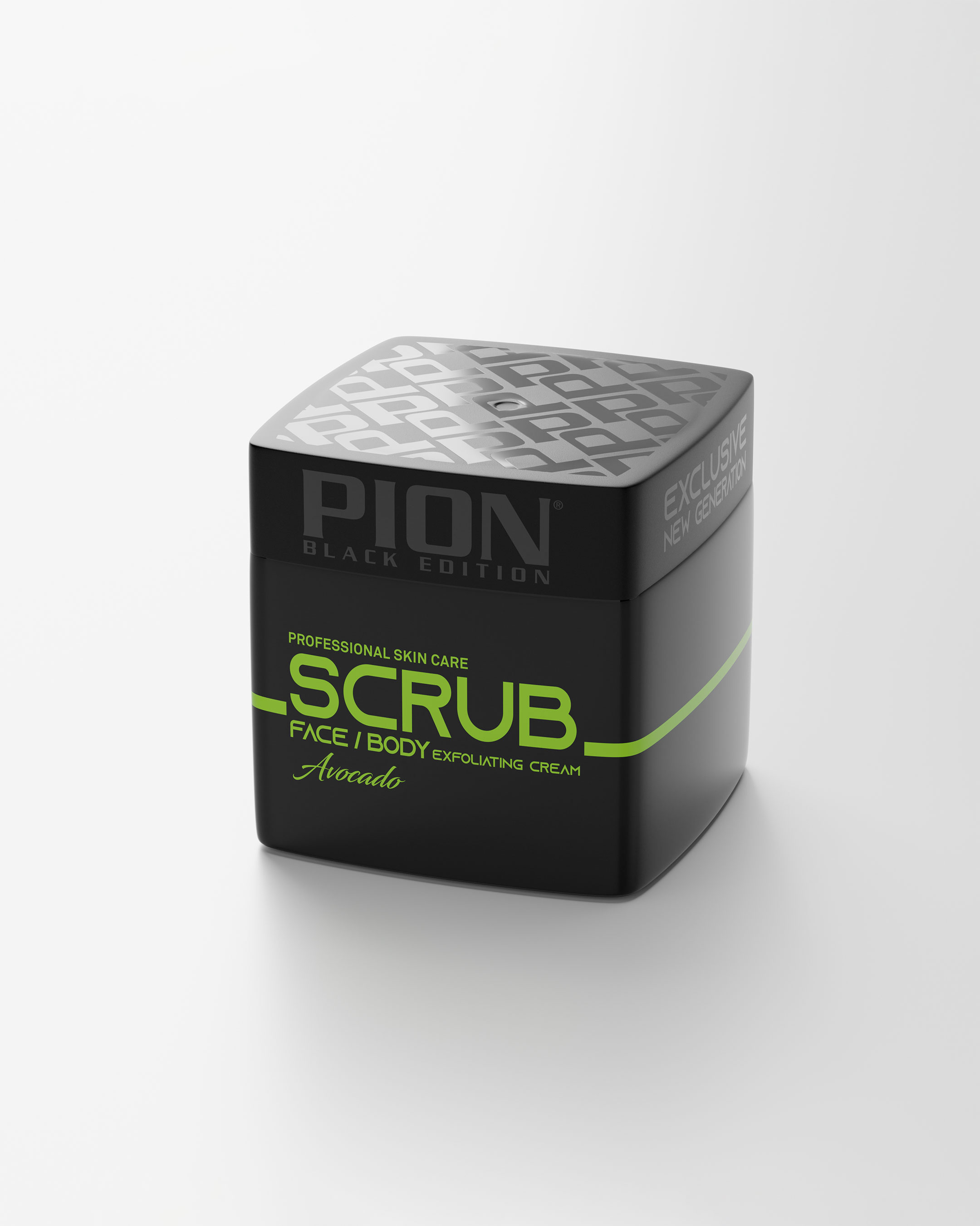PION BLACK EDITION Face & Body Scrub 320ml - Avocado