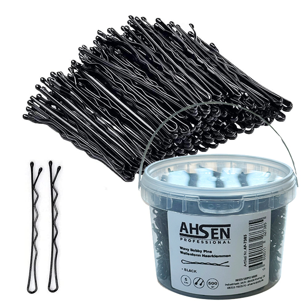 Ahsen Prof. Haarklammern 500g - 5cm - Black