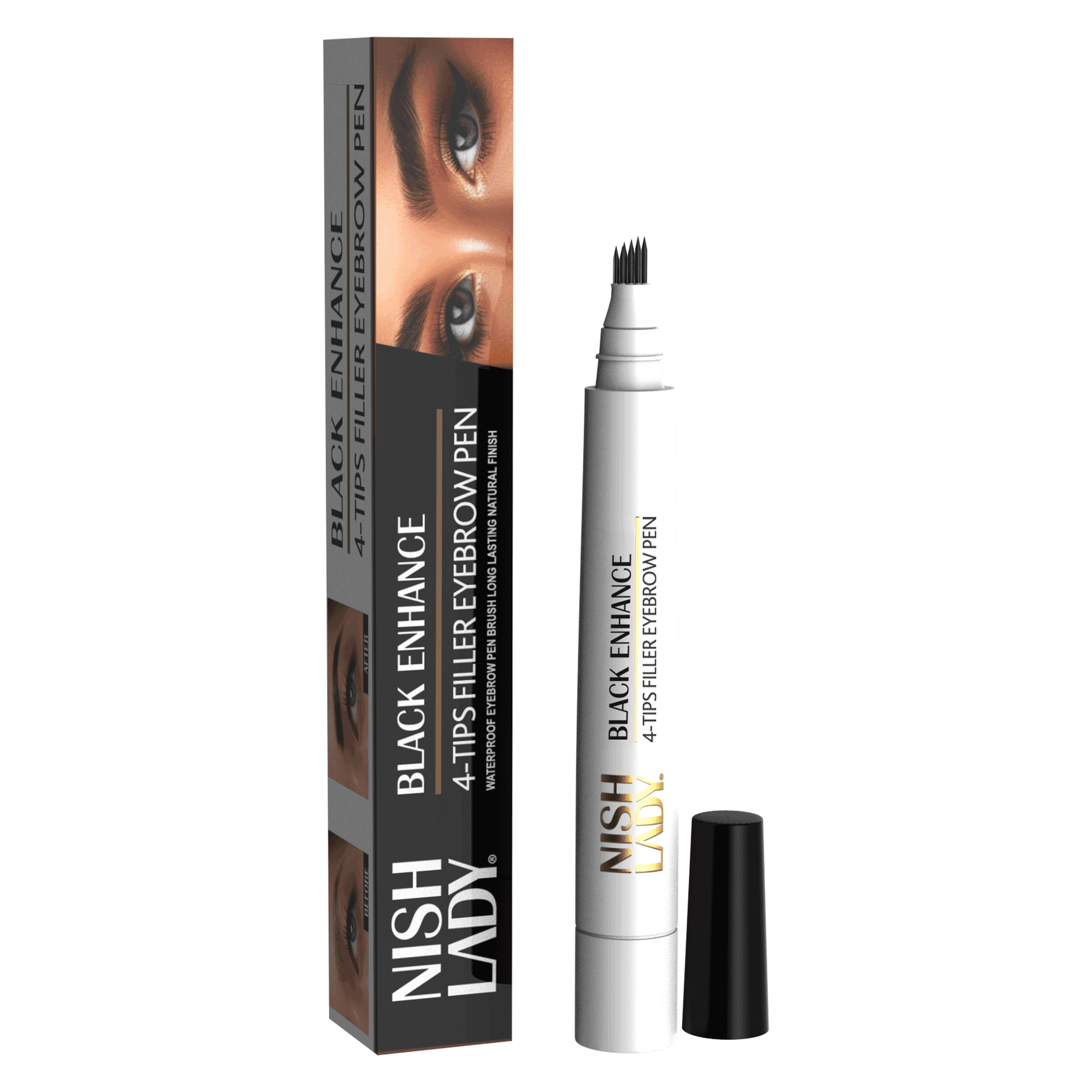 Nishlady - Eyebrow Pen - Black